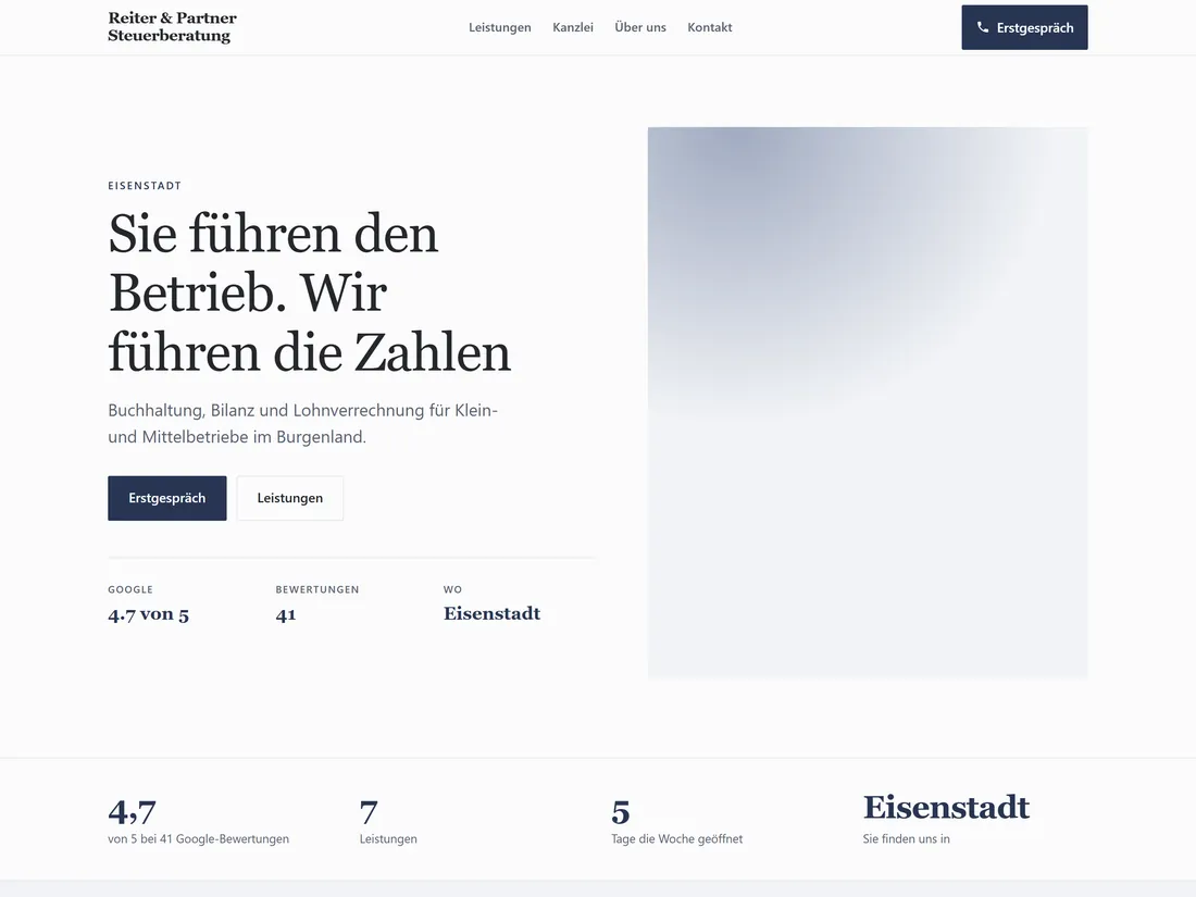 Startseite von Reiter & Partner