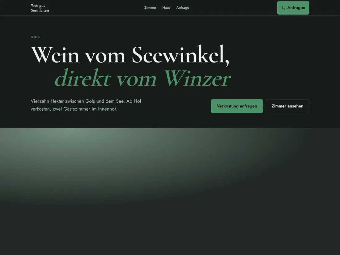 Startseite von Weingut Sonnleiten